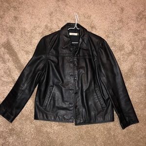 Real leather J crew men’s jacket